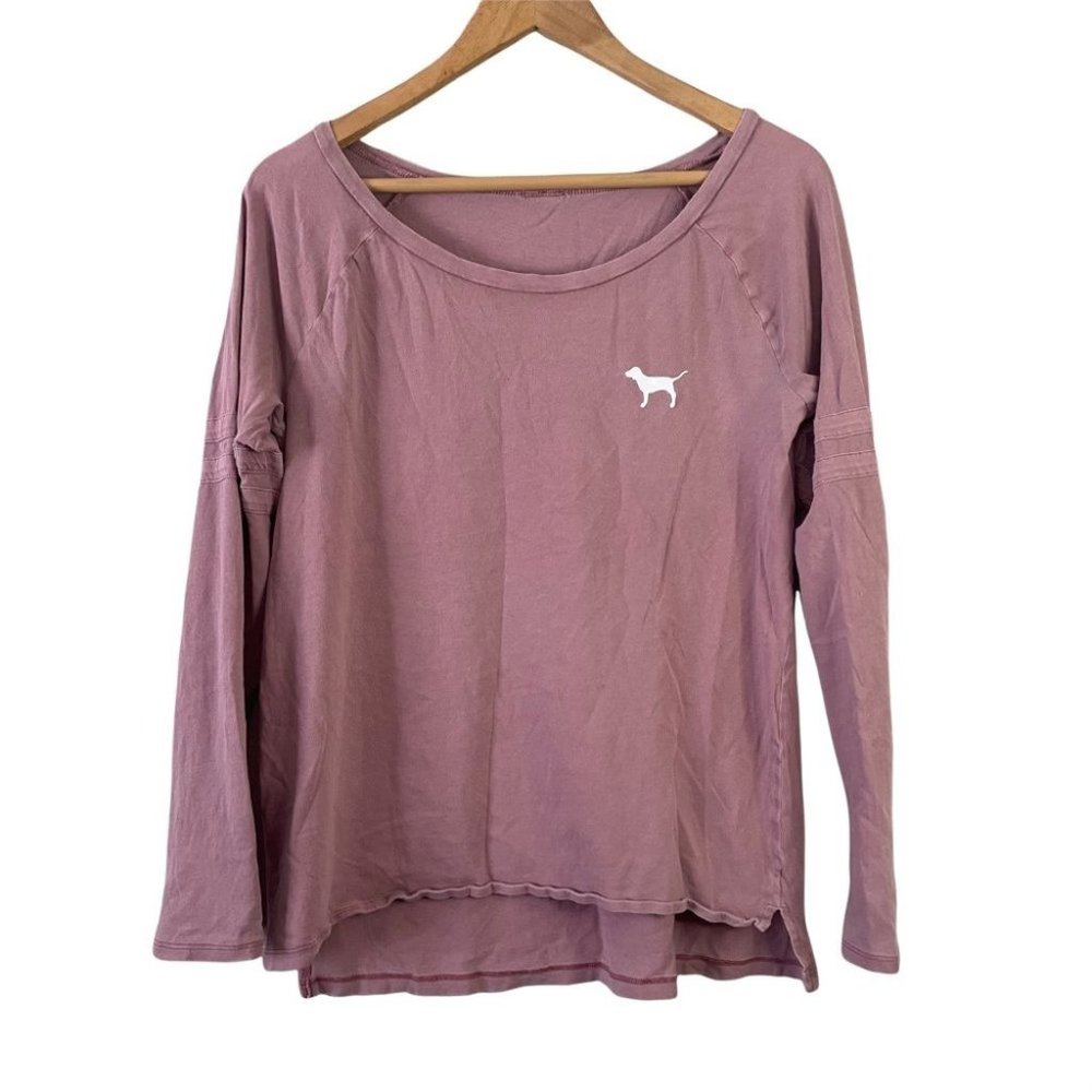 PINK Pink Long Sleeve T-shirt (M)